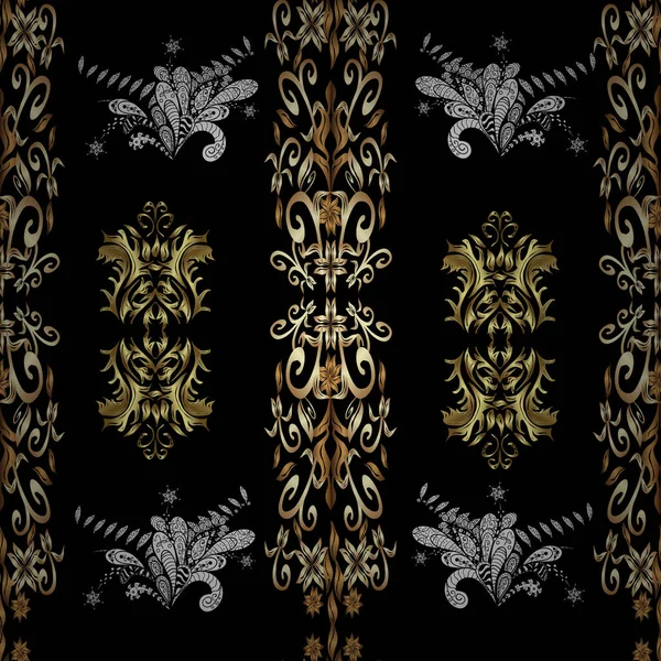 Gabarit Design Vintage Pour Carte Papier Peint Emballage Textile Motif — Image vectorielle