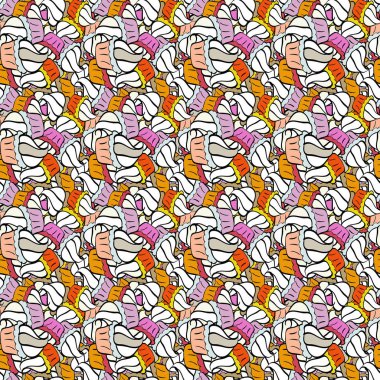 Siyah, nötr ve beyaz için güzel bir doğum günü şablonu. Kusursuz el yapımı klasik kek ve keklerden oluşmuş. Vektör çizimi. Kek kalıbı.