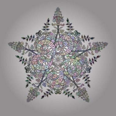 Çizim kalıbı. Nazik, gri, nötr ve beyaz renklerde. Suluboya resim. Vektör illüstrasyonu.