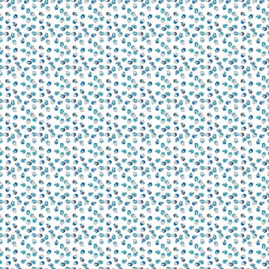 Gri, mavi ve beyaz renkli şirin bir doğum günü geçmişi var. Elle çizilmiş tatlılarla kusursuz desen: Kekler, pasta, pasta, kekler. Vektör illüstrasyonu.