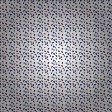 Kusursuz desenli el çizimi kekler. Gri, mavi ve beyaz. Fırın için baskı. Vektör çizimi. Sweets arkaplan tasarımı.