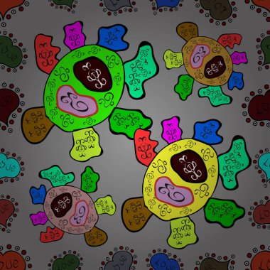 Kusursuz desen. Vektör çizimi. Soyut motif arkaplanı. Ultraviyole kumaş deseni.