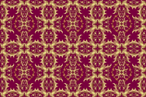 Raster Traditioneel Oriënt Ornament Naadloze Klassieke Gouden Patroon Gouden Patroon — Stockfoto