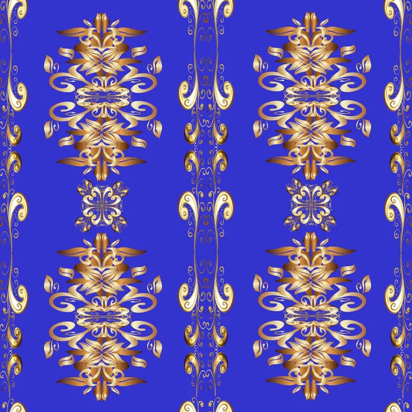 Motif Vectoriel Sans Couture Avec Ornement Floral Tracé Dentelle Ornementale — Image vectorielle