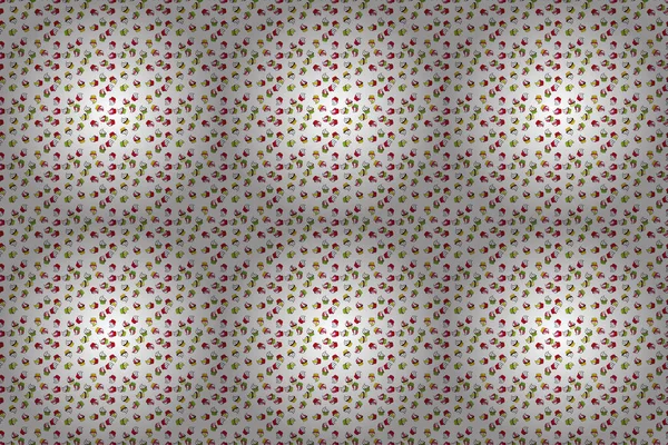 Cupcake Fundo Padrão Sem Costura Cupcake Raster Pattern Bolinho Feliz — Fotografia de Stock