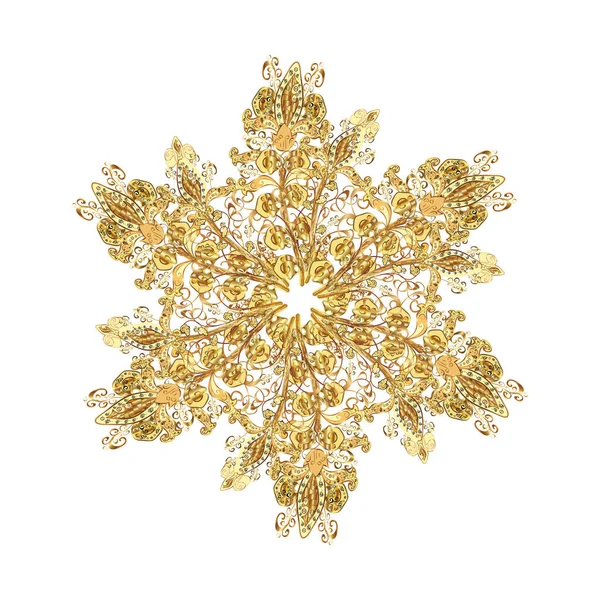 Renkli arka planda izole edilmiş kar tanelerinin düz tasarımı. Kar tanesi süsleme deseni. Vektör çizimi. Kar taneleri arka planda. Kar taneleri deseni.