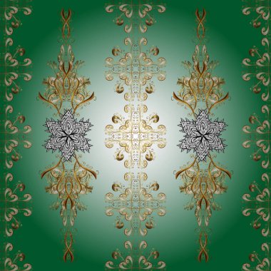 Paisley el çizimi elementler. Ev dekoru. Fantezi çiçekli kusursuz desen, doğal duvar kağıdı, çiçek desenli kıvrım çizimi. Klasik tarzda hem de. Vektör illüstrasyonu.