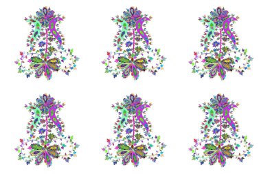 Raster illustration. Floral pattern. Flourish ornamental spring garden texture. Flower sketch background.