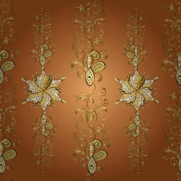Пейслі Акварельні Плитки Квіткового Візерунку Квітами Підлогами Листям Вектор Абстрактне — стоковий вектор