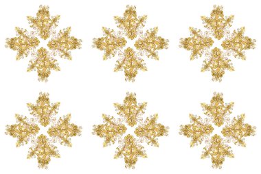 Sarı renklerde mandala ile süslenmiş kart. Restoran menüsü, el ilanı, tebrik kartı, broşür, kitap kapağı ve diğer dekorasyonlar için Raster İslami şablonu.