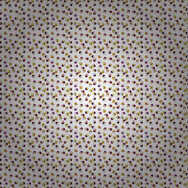 Beyaz, sarı ve mor desenli. Eksiksiz Varyete Kekleri, Haşhaş tohumu, Çikolata Cipsi, Kabak Kreması, Çikolata ve Lezzetli Kahvaltı veya Tatlı Çörekler. Vektör illüstrasyonu.