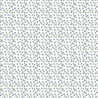 Beyaz, sarı ve mavi üzerine elle çizilmiş kusursuz desenli lezzetli kekler. Vektör çizimi. Güzel yemek tasarımı elementleri, parmak izi ve desenler için mükemmel..