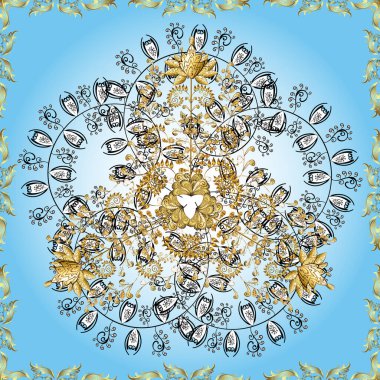 Yoga logosu, meditasyon posterinin arka planı. Renkli mandala. Doğulu gelişim vektörü. Dekoratif renkli yuvarlak süs. Hint çiçeği mandala. Stres önleyici mandala.