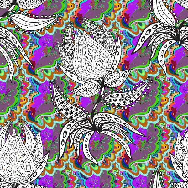 Texture sans couture avec des griffes colorées — Image vectorielle
