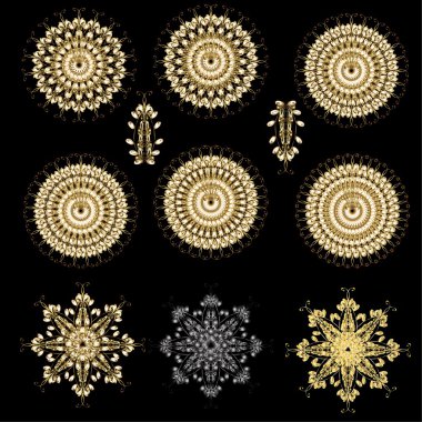 Altın öğeleri kümesi