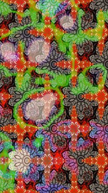 Raster deseni. Doğa. Çiçek kompozisyonu. Çiçek kolajı. -yeşil ve bej çiçekler. Çiçek arkaplan. Küçük çiçekte güzel desen var..