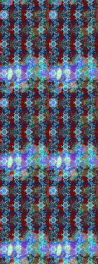 Mavi ve kırmızı renkte çiçekler. Düz Çiçek Elementleri Tasarımı. Sevimli çiçek raster deseni. Renkli Bahar Teması çizim şablonu.