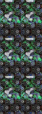 Asya tekstil tarzında. Güzel kumaş deseni. Çiçek desenli çizim. Renkli Bahar Teması eskiz kalıbı. Düz Çiçek Elementleri Tasarımı. Raster illüstrasyonu.