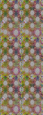 Kusursuz etnik tasarım. Yatak çarşafları, ceket, paket tasarımı, kumaş ve moda kavramları için tekstil baskısı. Çiçekleri, deniz kabukları, mandalaları ve suluboya efektleri olan deniz altyapısı.