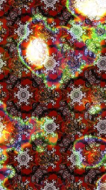 Nazik, narin çiçek arkaplanı. Kahverengi ve kırmızı renkte çiçekler. Raster çiçek desenli ve çiçekli..