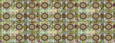 Eskiz klasiği. Renkli Bahar Teması eskiz kalıbı. Düz Çiçek Elementleri Tasarımı. Raster Şirin kumaş deseni.