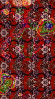 Raster illüstrasyonu. Hoş bir çiçek geçmişi var. Güzel kumaş deseni. Küçük çiçekte çizim deseni.