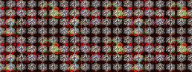 Renkli Bahar Teması eskiz kalıbı. Süslü kumaş deseni. Düz Çiçek Elementleri Tasarımı. Raster illüstrasyonunda çiçek deseni çizimi.