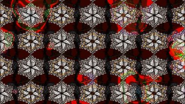 Raster suluboya çiçek deseni, narin çiçekler, siyah ve kahverengi çiçekler, tebrik kartı şablonu. Güzel kumaş deseni.