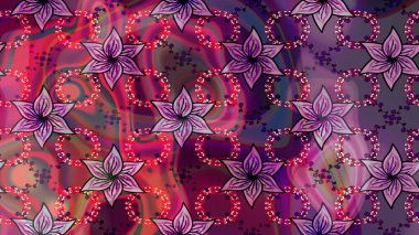 Raster Henna tarzı. Sınır Kızılderili çiçekli paisley patten. Kusursuz süs izi. Tebrik kartı geçmişi, boyama kitabı, arkaplan ve tekstil için kullanılabilir. Etnik Mandala havlusu.