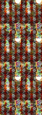 Raster illüstrasyonu. Kahverengi ve gri renkli çiçekler. Çizim çiçek deseni duvar kağıdı için kullanılabilir.