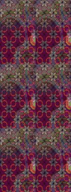 Raster illüstrasyonu. Mor ve kahverengi renklerde. Doğum günü kartı ya da düğün davetiyesi. Çiçekli tebrik kartı. Çiçek arkaplan. Suluboya çiçek buketi.