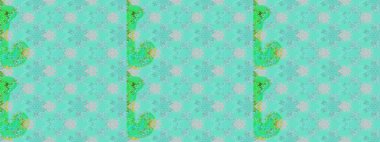 Çiçekli el, pürüzsüz desen çizmiş. Modern gelişim mavi ve yeşil raster arkaplan duvar kağıdı resimleme klasik çizgili iz sürme desenli çiçekler, çiçekli süsler.