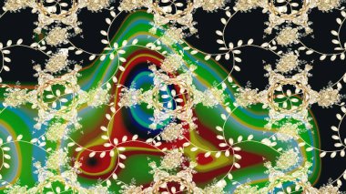 Paisley el çizimi elementler. Ev dekoru. Fantezi çiçekli eskiz deseni, doğal duvar kağıdı, çiçek desenli kıvrımlı illüstrasyon.