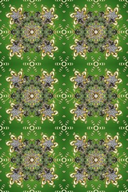 Doğu tarzı arabesk tarzında altın elementler. Renklerde pürüzsüz desen. Raster altın pürüzsüz desen. Kusursuz altın desenli bukleler..