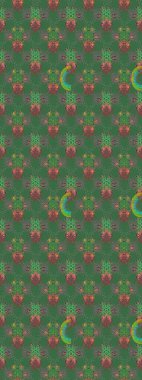 Paket kağıdı için en iyisi. Yeşil ve kahverengi lale çiçekleriyle pürüzsüz bir desen. Karşılama ya da düğün geçmişi olarak kullanılabilir. Doğal kozmetik ürünleri, parfüm, çiçekçi dükkanı için bahar ihalesi tasarımı.