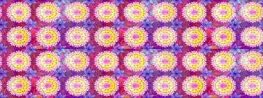 Raster dikişsiz şirin çiçek deseni. Tatil havası. Nazik romantik baskı. Bahar mevsimi. Pembe ve nötr renkte çiçekler.