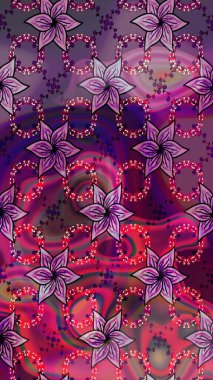 Küçük renkli çiçekler. Çiçekli bahar çiçekleri. Küçük çiçekte güzel bir desen. Robot resim. Motley illüstrasyonu. Moda baskıları için zarif bir şablon.