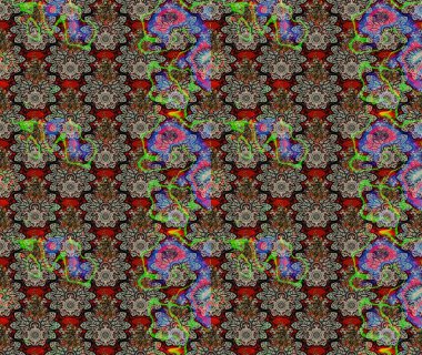 Küçük çiçekteki sevimli çiçek deseni. Gri renkli çiçekler.