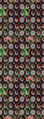 Hediye ambalaj kağıdı, tebrik kartları, posterler ve pankart tasarımı. Siyah ve gri renkli çiçekler. Raster düz çiçek çizim deseni.