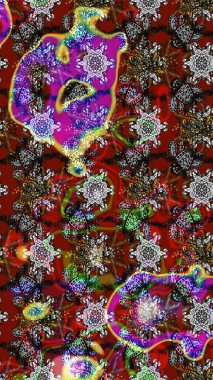 Moda baskıları için zarif bir şablon. Küçük renkli çiçekler. Küçük çiçekte güzel bir desen. Motley illüstrasyonu. Robot resim. Çiçekli yaz çiçekleri.