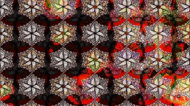 Küçük çiçekteki sevimli çiçek deseni. Siyah ve kahverengi renkte çiçekler.