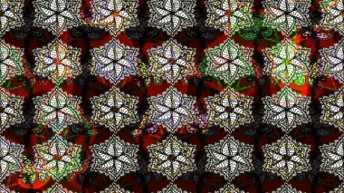 Siyah ve kahverengi renkte etnik çiçeklerle süslenmiş zarif bir eskiz. Raster Çiçek İllüstrasyonu güzel tekstil..