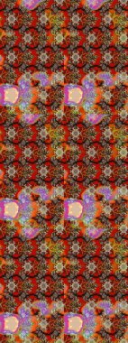 Çiçek deseni. Şatafatlı bahar bahçesi dokusu. Kahverengi ve bej renkli çiçek çizimi. Kahverengi ve bej renkli çiçekler. Raster illüstrasyonu.