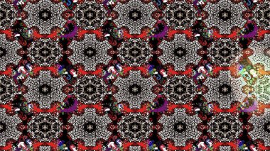 Asya tekstil tarzında. Renkli Bahar Teması eskiz kalıbı. Düz Çiçek Elementleri Tasarımı. Çiçek desenli çizim. Raster illüstrasyonu. Güzel kumaş deseni.