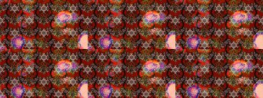 Düz Çiçek Elementleri Tasarımı. Kahverengi ve kırmızı renkte zarif çiçekli suluboya. Raster illüstrasyonu. Renkli Bahar Teması çizim şablonu.