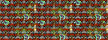 Elle çizilmiş sonbahar çiçeği deseni. Doodle tarzı. Kahverengi ve kırmızı renkte çiçekler. Tekstil ve kapak tasarımı için mükemmel. Renkli kahverengi ve kırmızı çizim deseni.