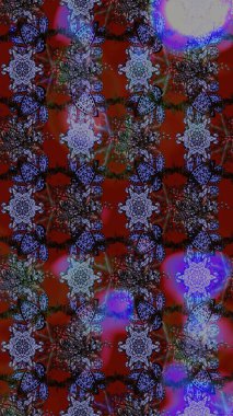 Sketch Colour Spring Theme eskiz kalıbı. Sevimli çiçek raster deseni. Düz Çiçek Elementleri Tasarımı. Kırmızı ve gri renkte çiçekler.