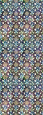 Gri ve nötr renklerde yaprakları olan yabani çiçekler. Raster illüstrasyonu. Suluboya, elle çizilmiş. Kusursuz arkaplan deseni.