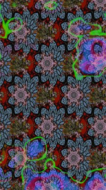 Modaya uygun kumaş deseni. Raster illüstrasyonu. Küçük çiçekteki sevimli çiçek deseni. Tony 'nin kumaş desenini çiz.