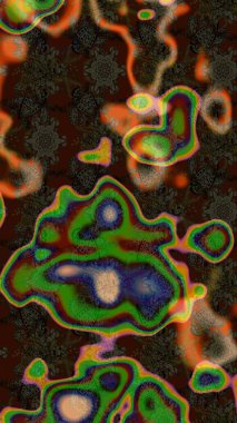 Çiçeksel kahverengi ve gri çizim deseni. Klasik taslak çizimi. Raster çiçek izi..